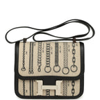 Hermes Constance 24 Toile De Camp Déchaînée and Black Swift Palladium Hardware