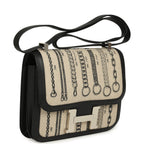Hermes Constance 24 Toile De Camp Déchaînée and Black Swift Palladium Hardware