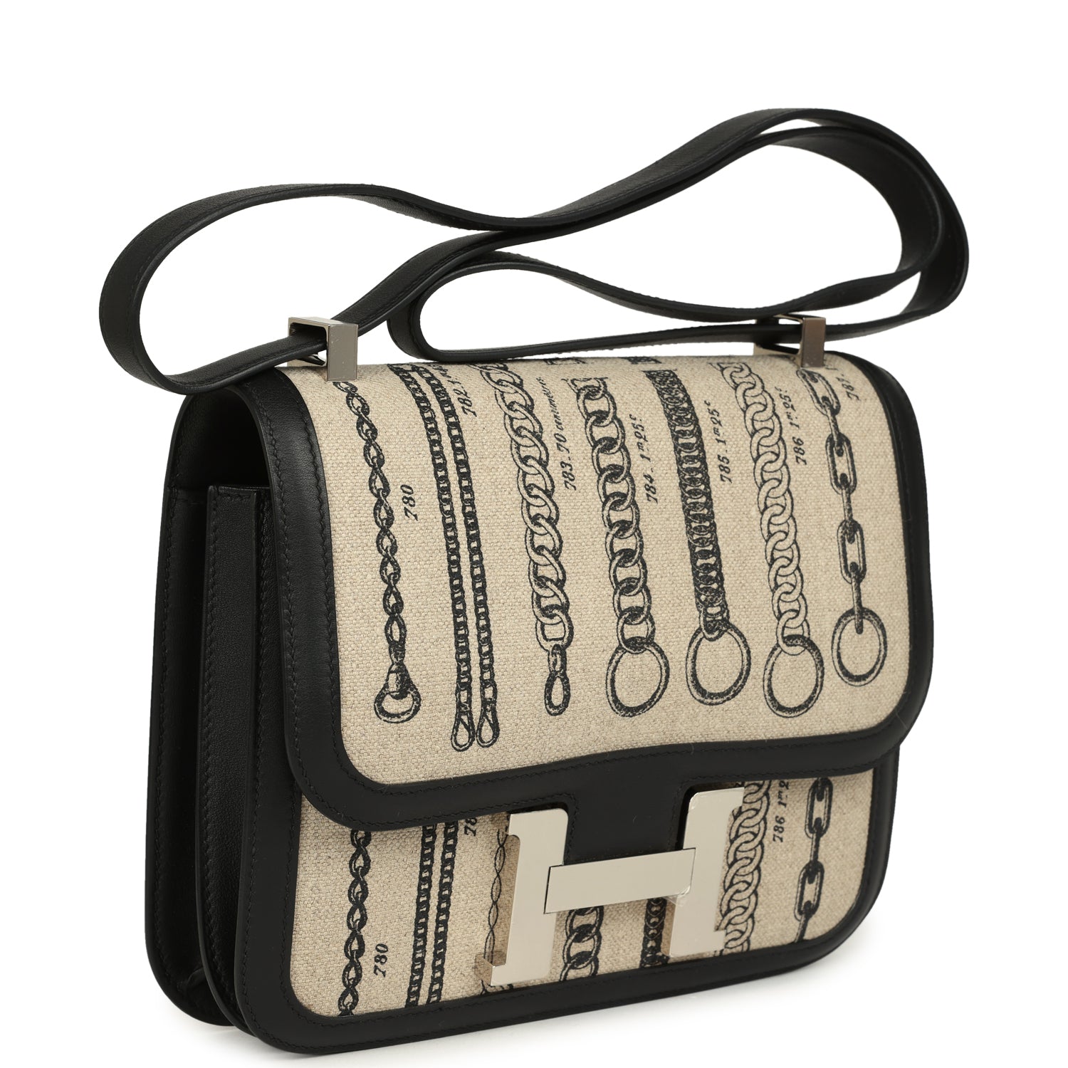 Hermes Constance 24 Toile De Camp Déchaînée and Black Swift Palladium Hardware