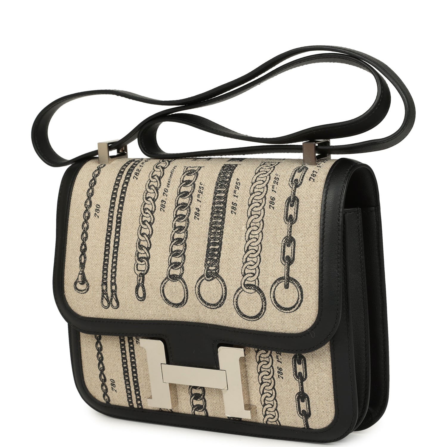 Hermes Constance 24 Toile De Camp Déchaînée and Black Swift Palladium Hardware