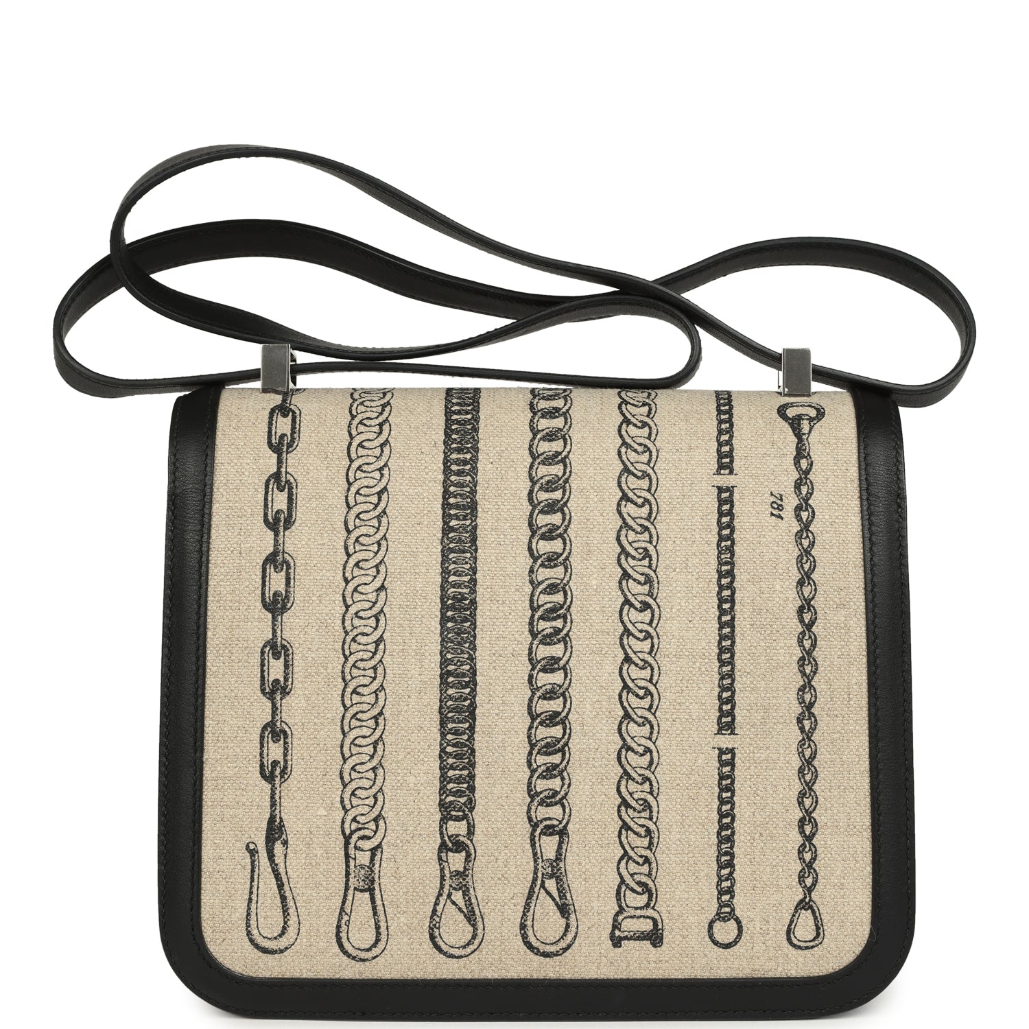 Hermes Constance 24 Toile De Camp Déchaînée and Black Swift Palladium Hardware
