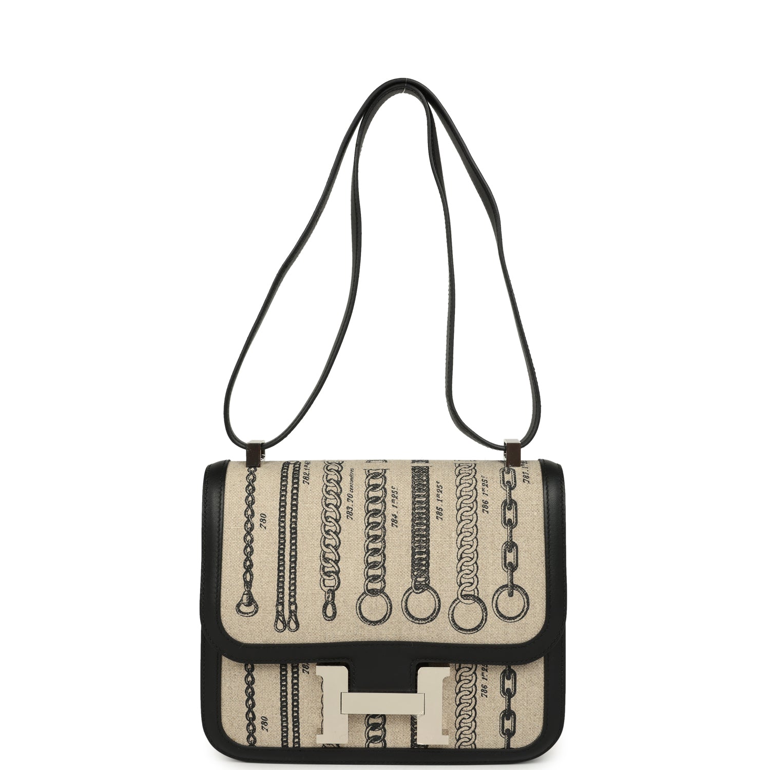 Hermes Constance 24 Toile De Camp Déchaînée and Black Swift Palladium Hardware