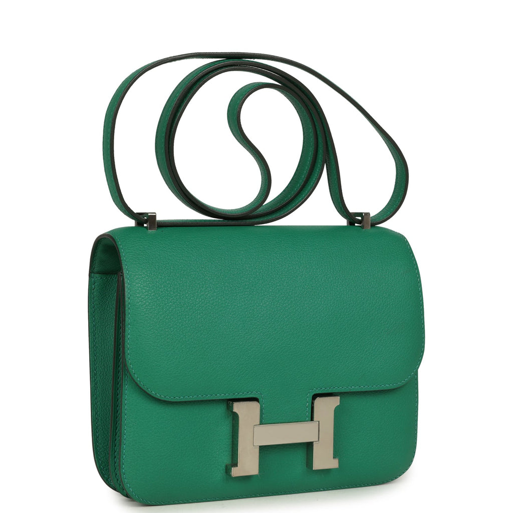 Hermes Constance 18 Vert Vertigo Evercolor Palladium Hardware