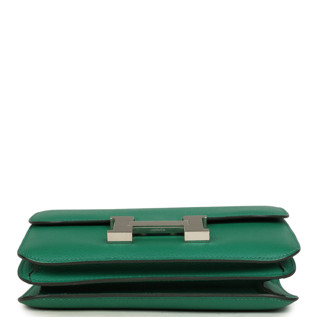 Hermes Constance 18 Vert Vertigo Evercolor Palladium Hardware