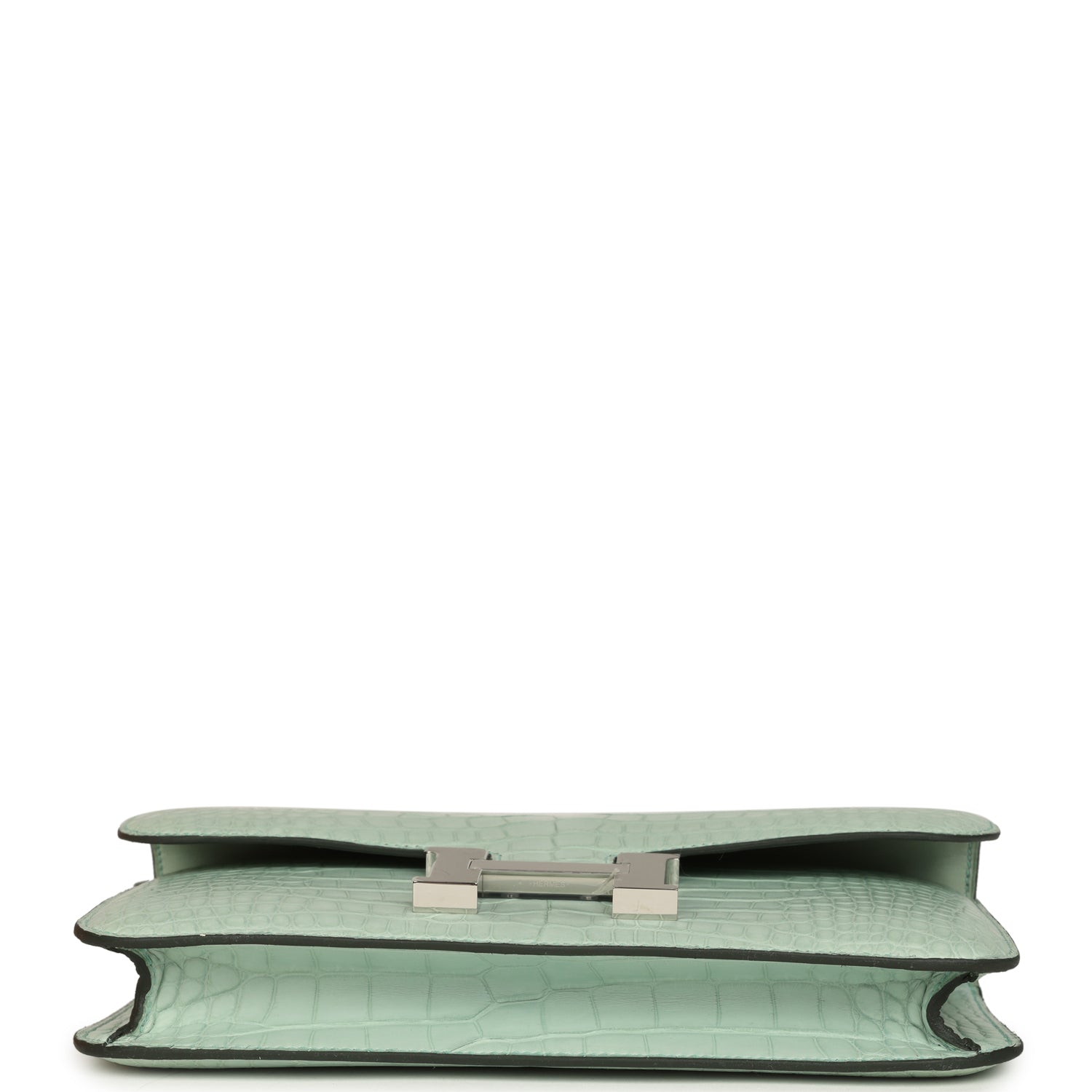 Hermes Constance Elan Vert D'Eau Matte Alligator Palladium Hardware