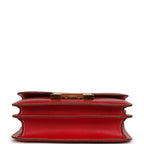 Hermes Constance 18 Rouge Piment Box Gold Hardware