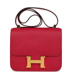 Hermes Constance 24 Rose Mexico Evercolor Gold Hardware