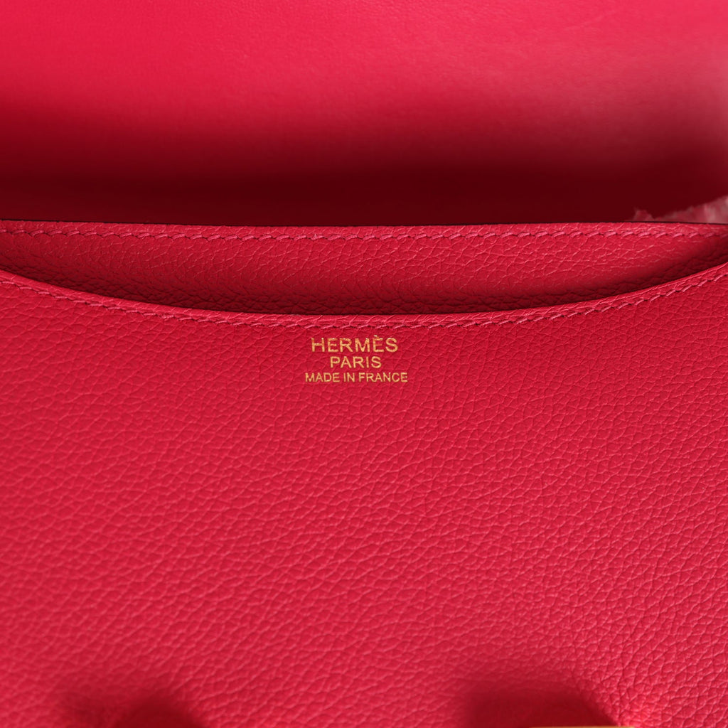 Hermes Constance 24 Rose Mexico Evercolor Gold Hardware