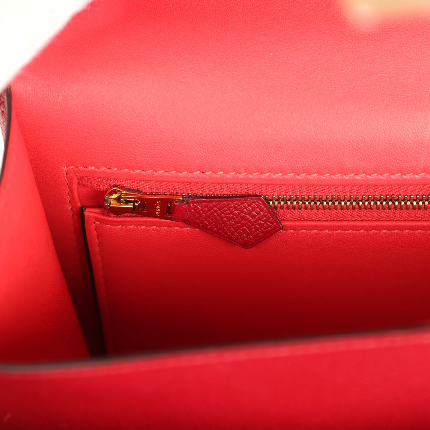 Hermes Constance 24 Rouge Grenat Verso Epsom Lacquered Permabrass Hardware