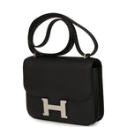 Hermes Constance 18 Black Epsom Palladium Hardware