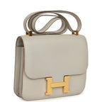 Hermes Constance 24 Gris Perle Evercolor Gold Hardware