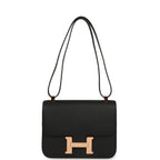 Hermes Constance 1-24 Black Epsom Rose Gold Hardware