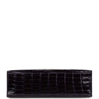 Hermes Kelly Pochette Amethyst Shiny Alligator Gold Hardware