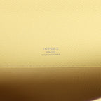 Hermes Kelly Cut Jaune Poussin Epsom Palladium Hardware