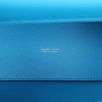 Hermes Kelly Danse Bleu Zanzibar Evercolor Palladium Hardware