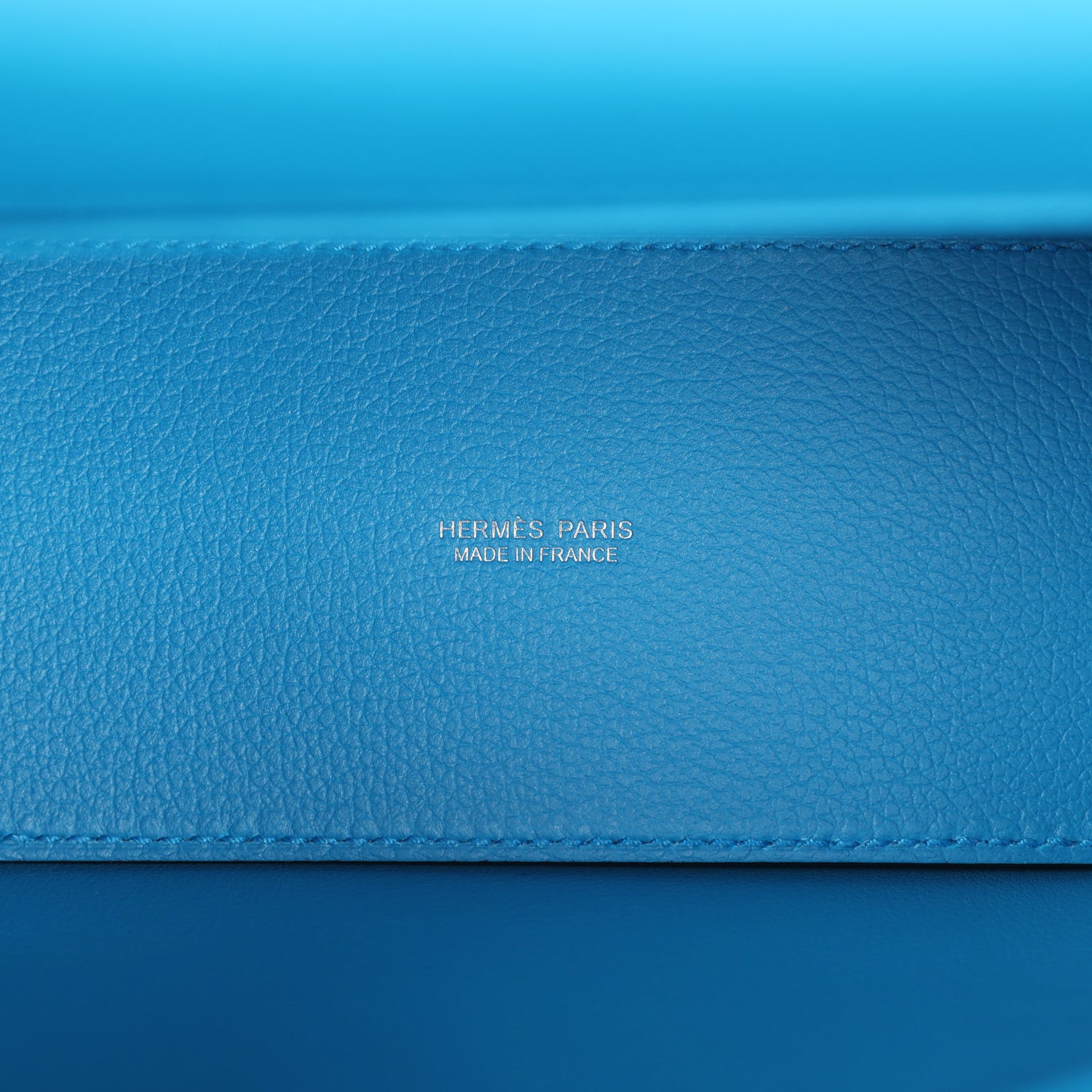 Hermes Kelly Danse Bleu Zanzibar Evercolor Palladium Hardware