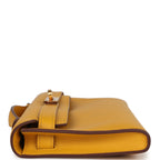 Hermes Kelly Cut Jaune Ambre Swift Gold Hardware