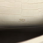Hermes Kelly Pochette Beton Matte Alligator Gold Hardware