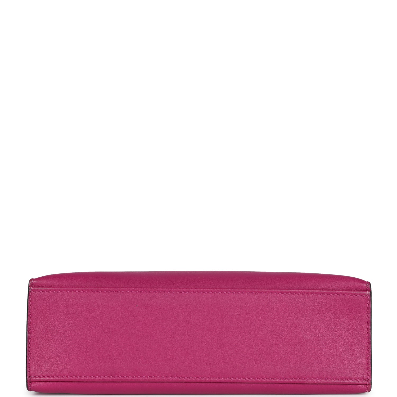 Hermes Kelly Pochette Rose Pourpre Swift Palladium Hardware