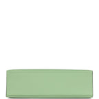 Hermes Kelly Pochette Vert Criquet Swift Palladium Hardware