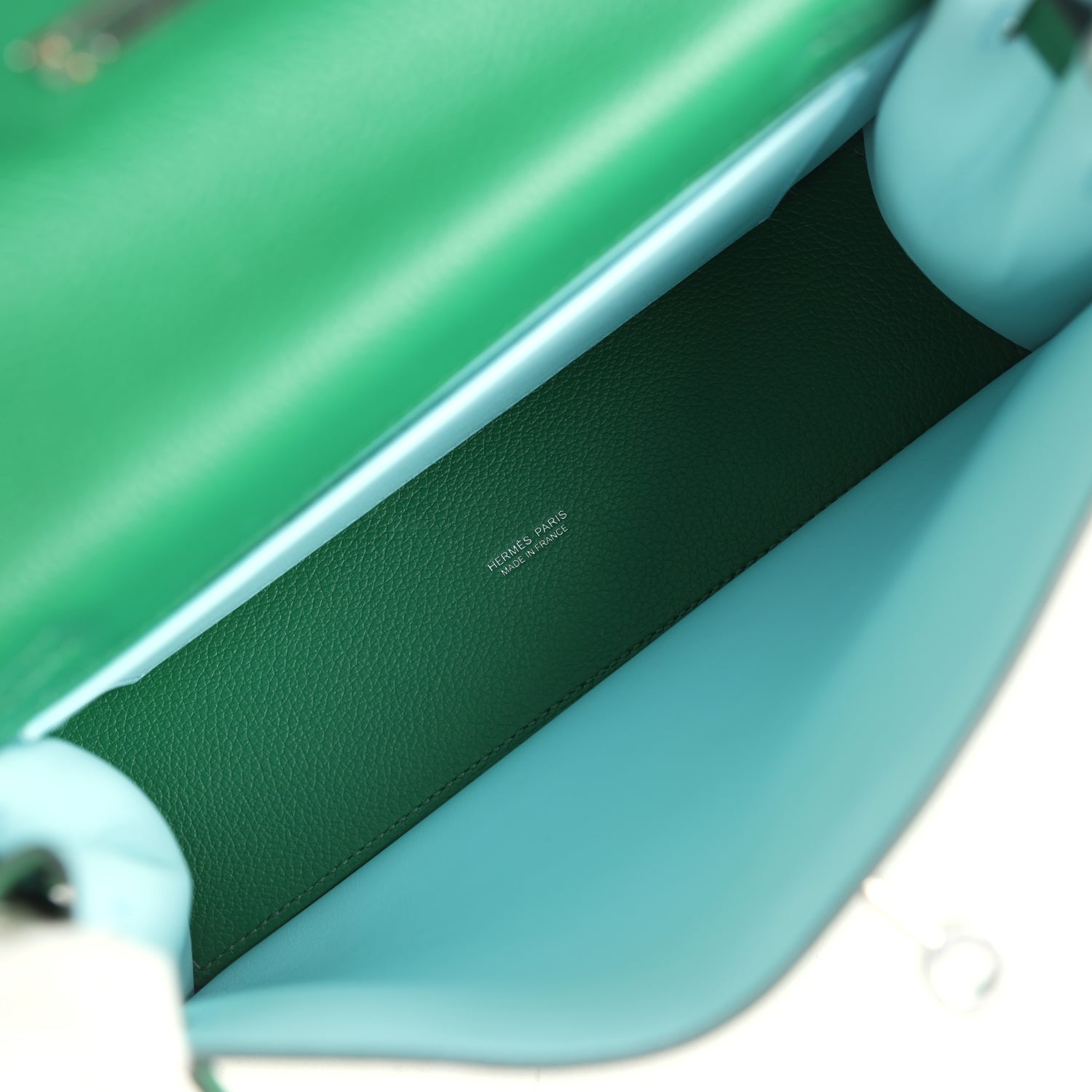 Hermes Kelly Danse Cactus Verso Evercolor Palladium Hardware