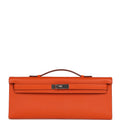Hermes Kelly Cut Feu Epsom Palladium Hardware