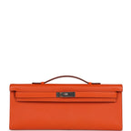 Hermes Kelly Cut Feu Epsom Palladium Hardware