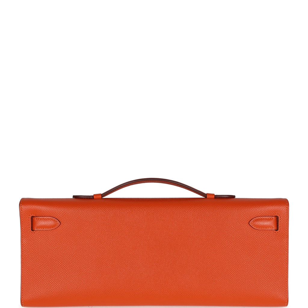 Hermes Kelly Cut Feu Epsom Palladium Hardware