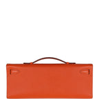 Hermes Kelly Cut Feu Epsom Palladium Hardware