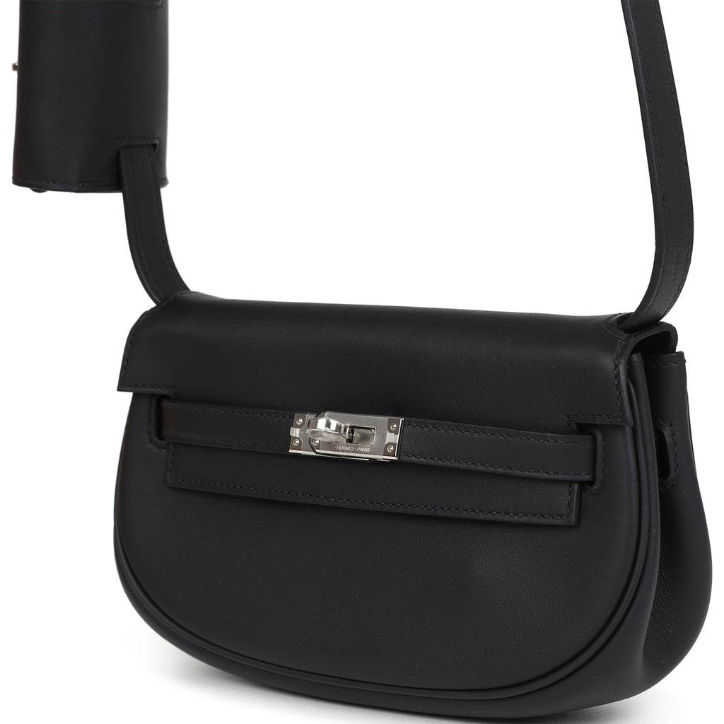 Hermes Kelly Moove Black Swift Palladium Hardware