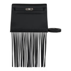 Hermes Kelly Danse Anate Black Swift Palladium Hardware