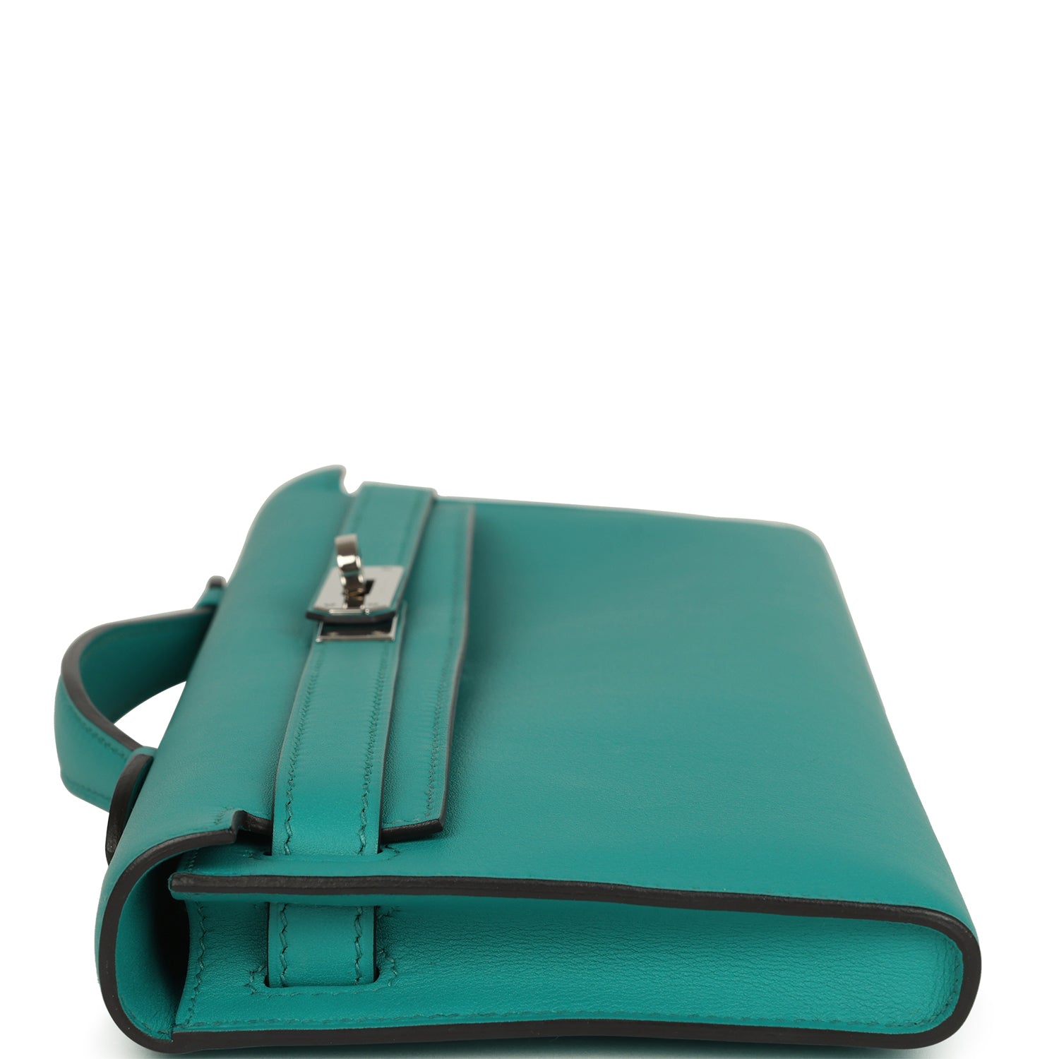 Hermes Kelly Cut Vert Verone Swift Palladium Hardware