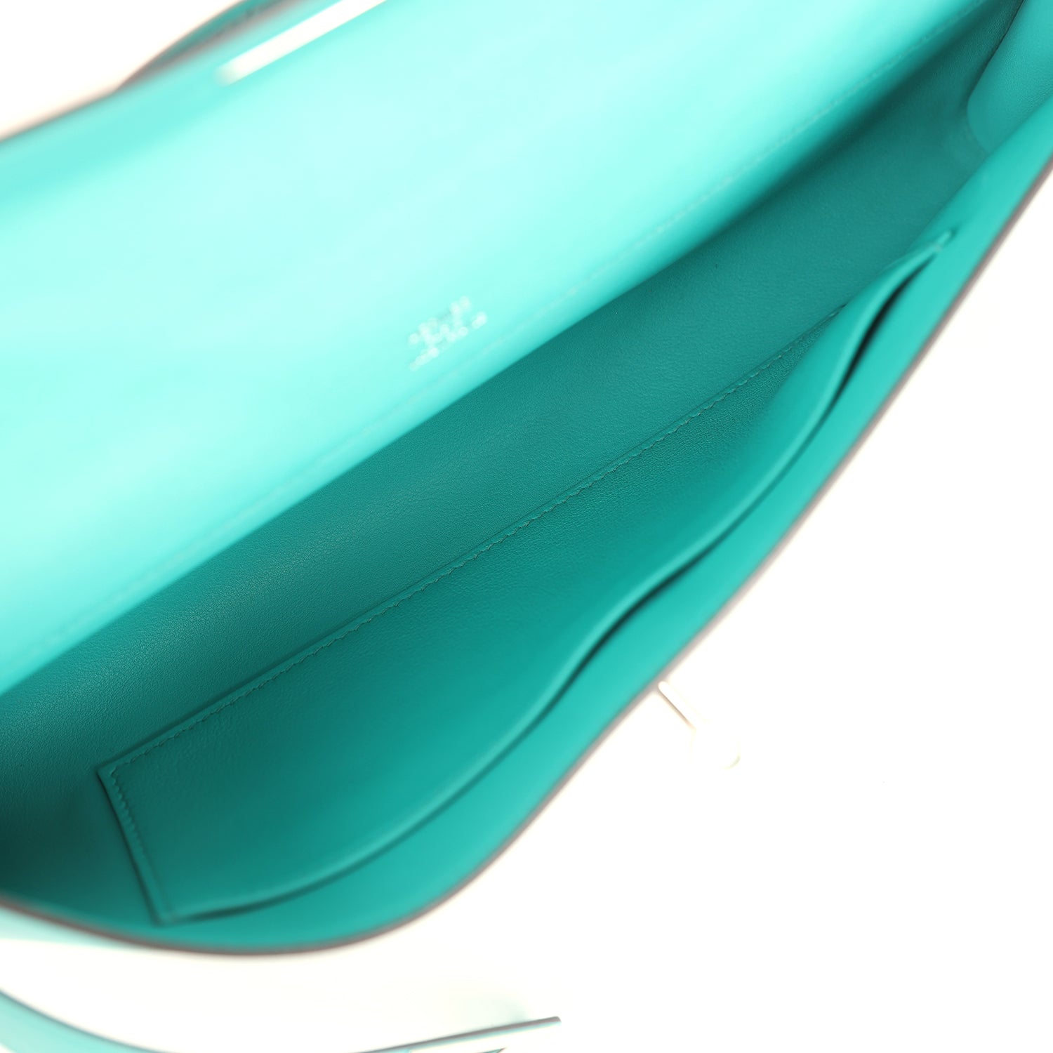 Hermes Kelly Cut Vert Verone Swift Palladium Hardware