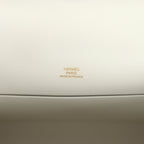 Hermes Kelly Pochette White Swift Gold Hardware