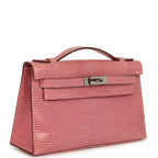 Hermes Kelly Pochette 5P Bubblegum Niloticus Lizard Palladium Hardware