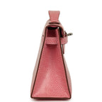 Hermes Kelly Pochette 5P Bubblegum Niloticus Lizard Palladium Hardware
