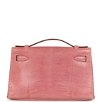 Hermes Kelly Pochette 5P Bubblegum Niloticus Lizard Palladium Hardware