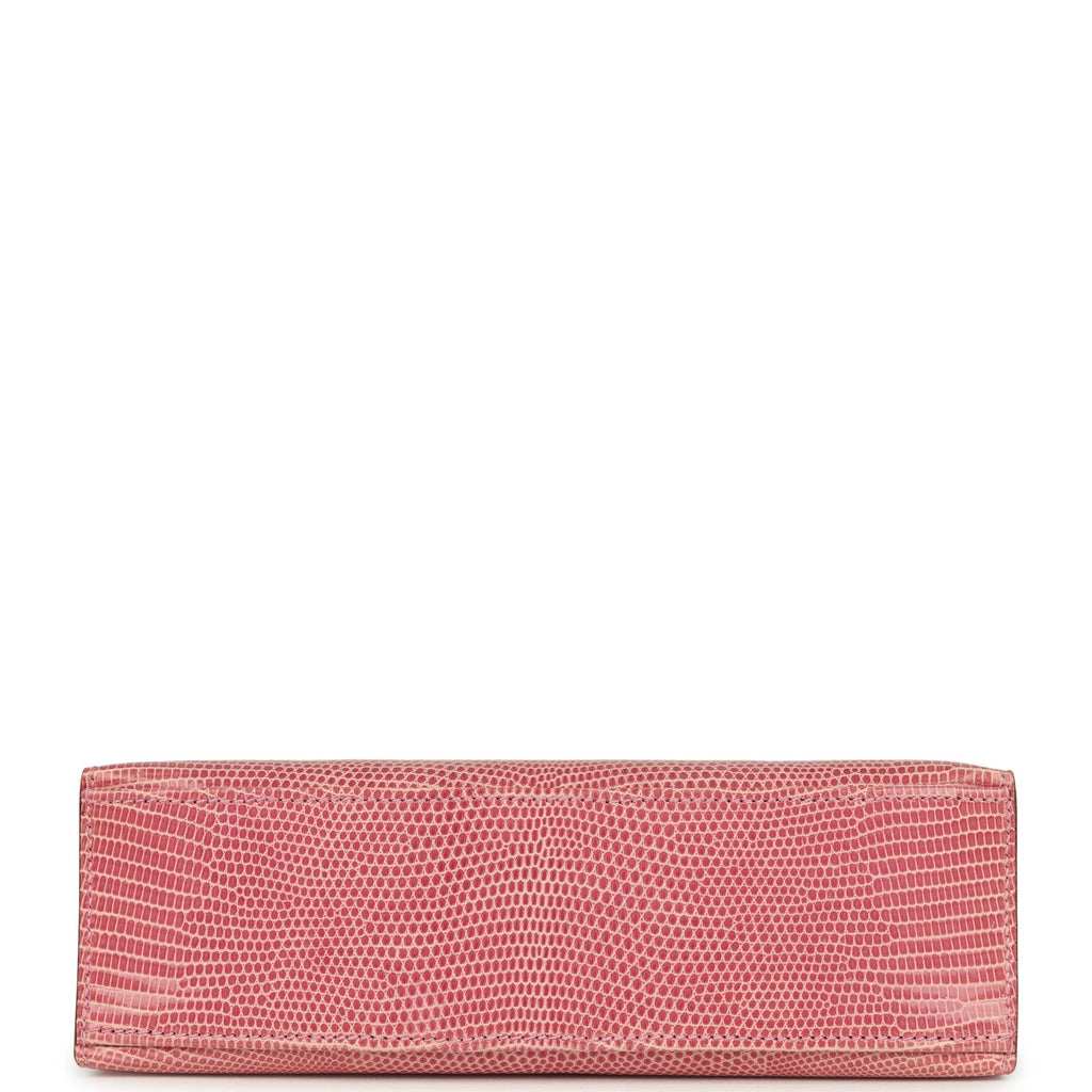 Hermes Kelly Pochette 5P Bubblegum Niloticus Lizard Palladium Hardware