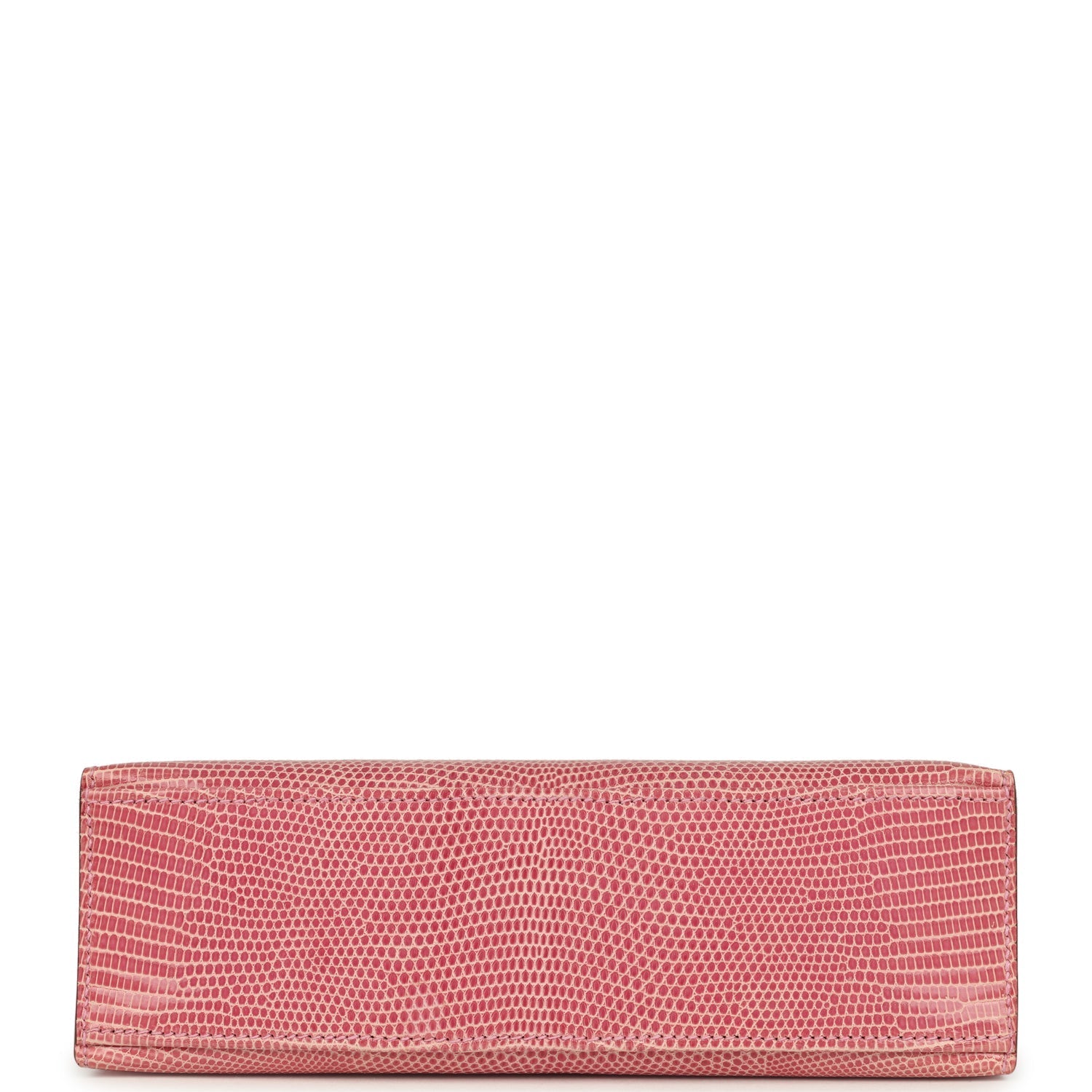 Hermes Kelly Pochette 5P Bubblegum Niloticus Lizard Palladium Hardware