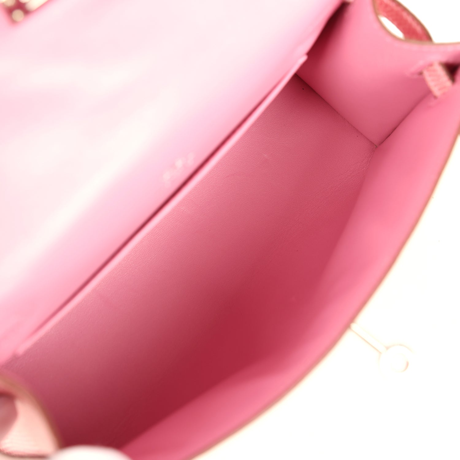 Hermes Kelly Pochette 5P Bubblegum Niloticus Lizard Palladium Hardware