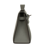 Hermes Kelly Pochette Gris Meyer Swift Paladium Hardware