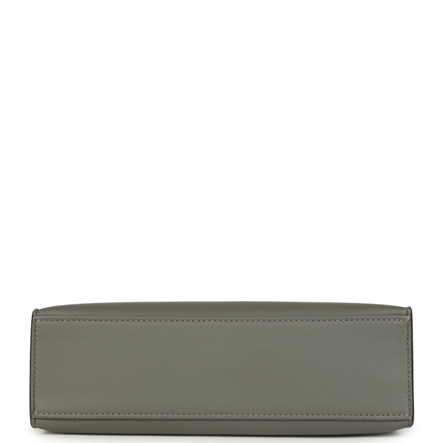 Hermes Kelly Pochette Gris Meyer Swift Paladium Hardware