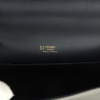 Hermes Special Order (HSS) Kelly Pochette Gris Meyer and Caban Swift Permabrass Hardware