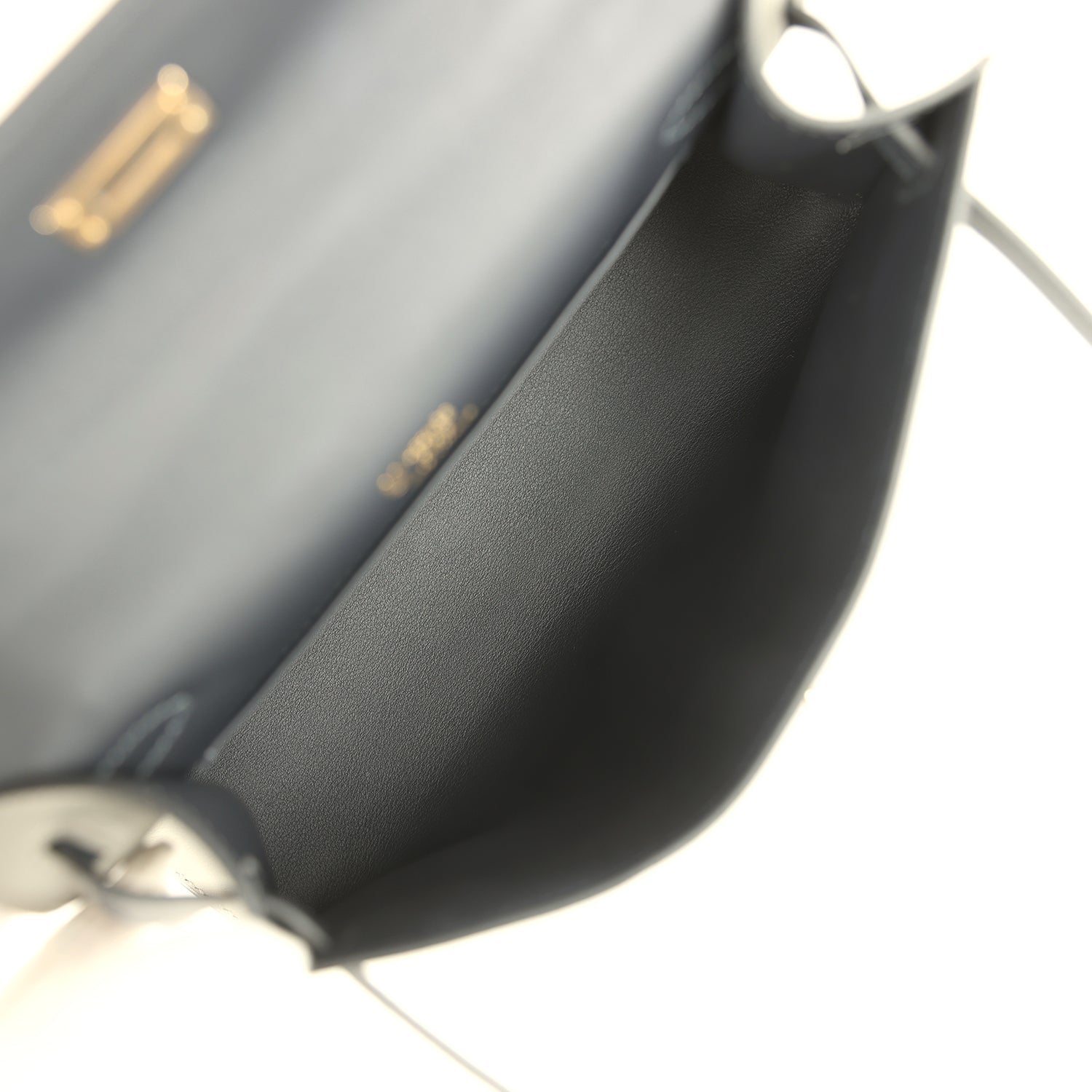 Hermes Special Order (HSS) Kelly Pochette Gris Meyer and Caban Swift Permabrass Hardware