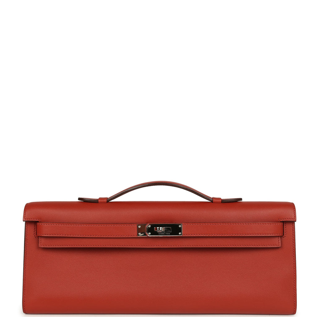 Hermes Kelly Cut Brique Swift Palladium Hardware