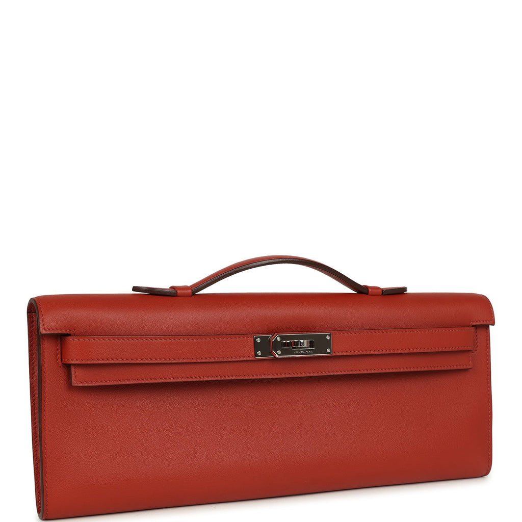 Hermes Kelly Cut Brique Swift Palladium Hardware