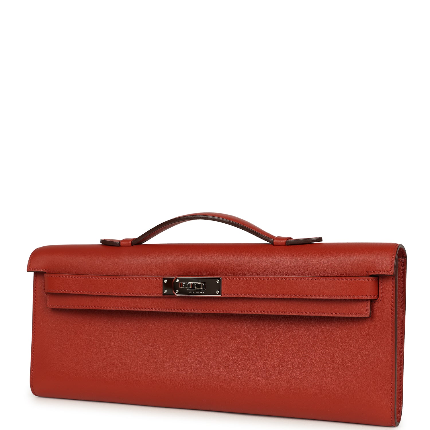 Hermes Kelly Cut Brique Swift Palladium Hardware