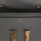 Hermes Constance Wallet To Go Gris Misty Evercolor Permabrass Hardware