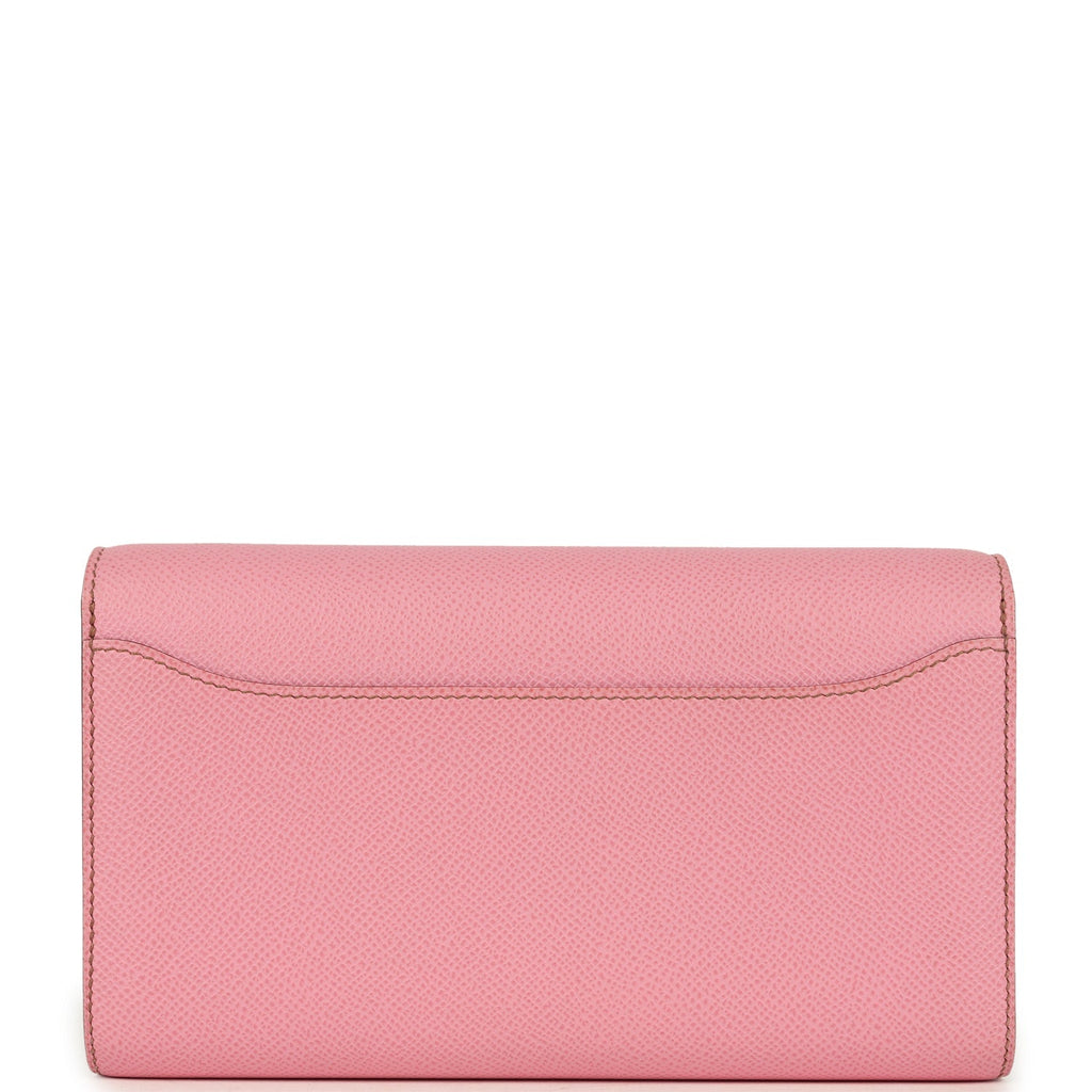 Hermes Constance Wallet To Go Bubblegum Epsom Palladium Hardware