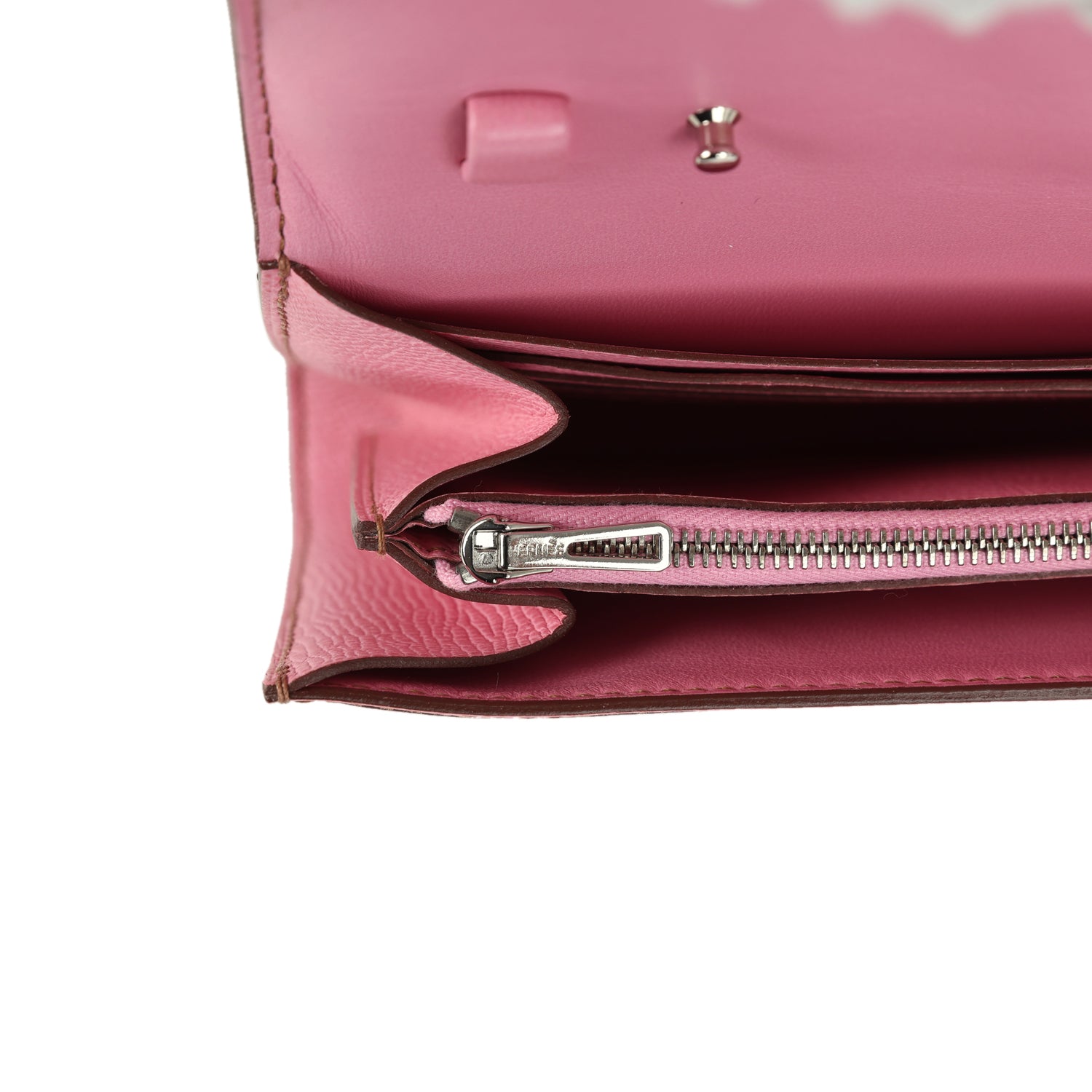 Hermes Constance Wallet To Go Bubblegum Epsom Palladium Hardware